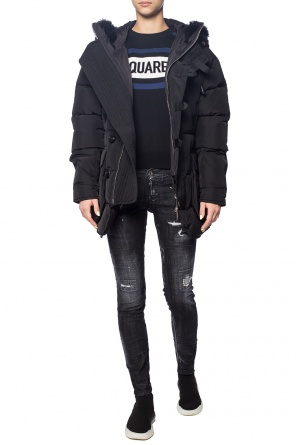 Down jacket with a fur finish, zdjęcie 2 Down jacket with a fur finish od Dsquared2